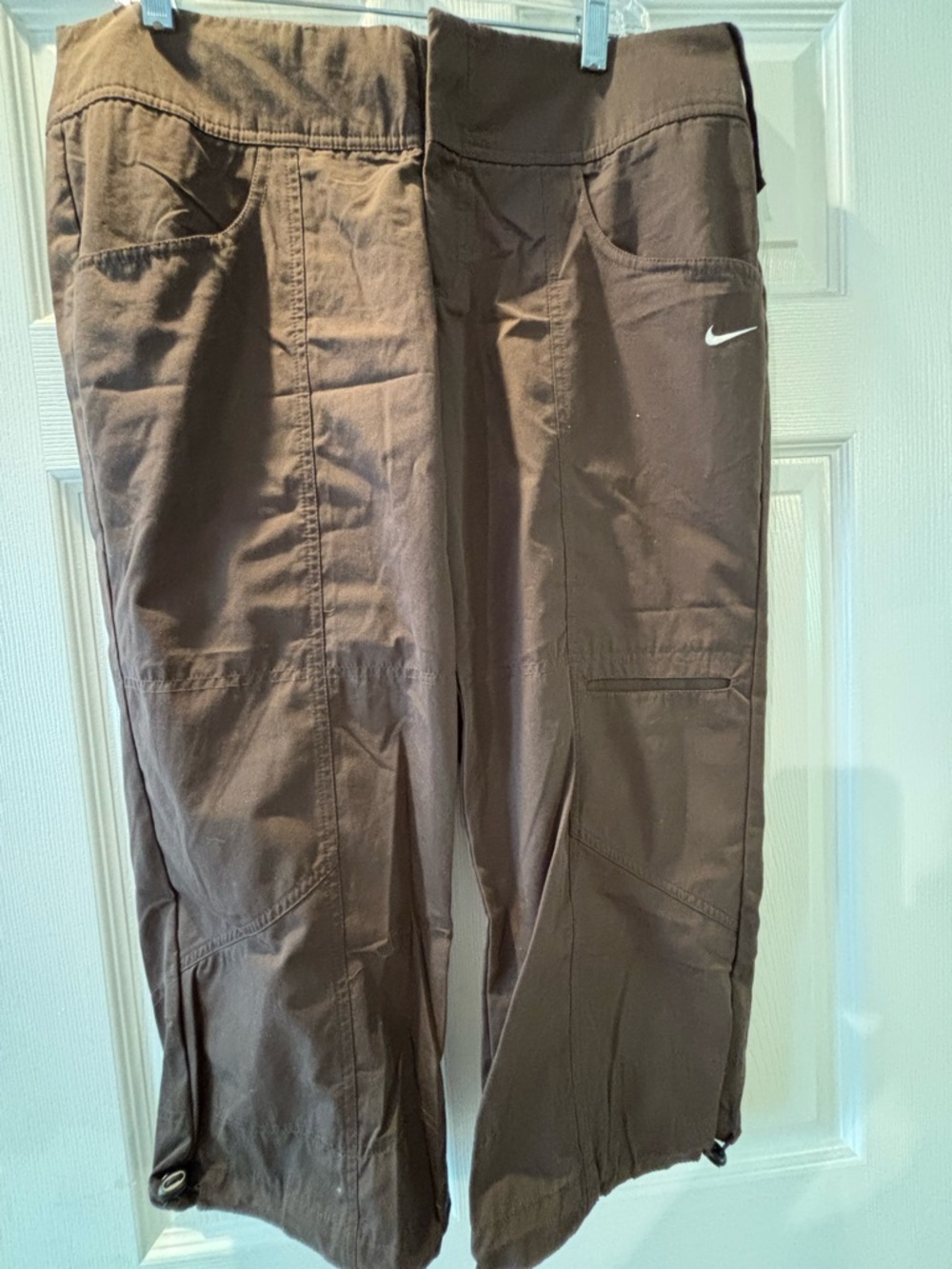 Nike Dark Brown Utility Capris with Zip Fly